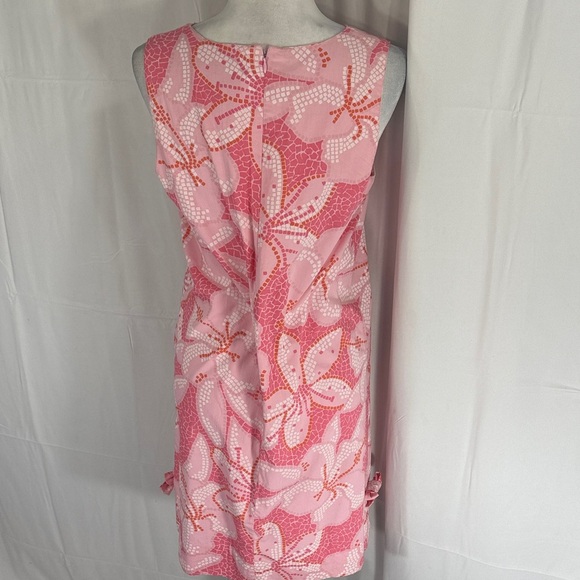 Lilly Pulitzer Pink and Orange Patterned Dress Size 10 - Picture 7 of 10